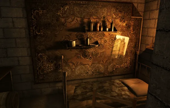 Metro, carpet, bottle, ray, shelf, metro 2033, metro 2033, metro