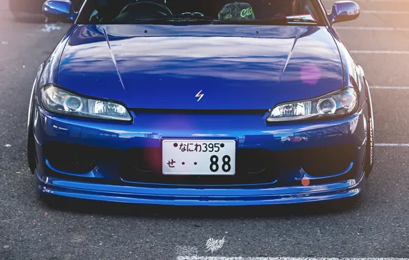 Auto, Tuning, Nissan, S15, Silvia, Nissan, Blue, Front