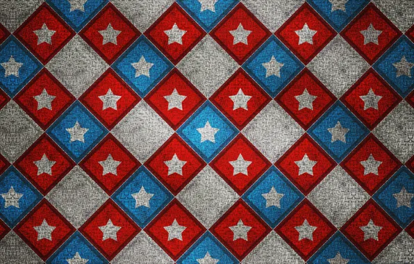 Stars, line, pattern, squares