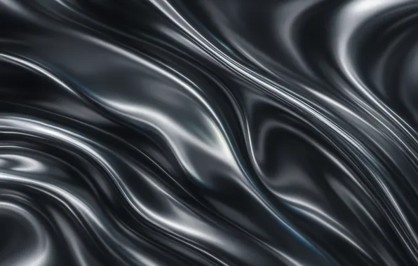 Picture wave, abstraction, silver