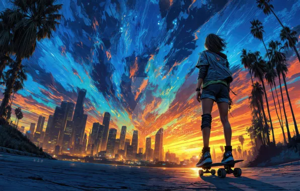 Picture edge, electric, horizon, skater, tomorrow