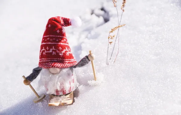 Picture winter, holiday, toy, new year, Christmas, Santa Claus, Christmas decorations, new year decorations