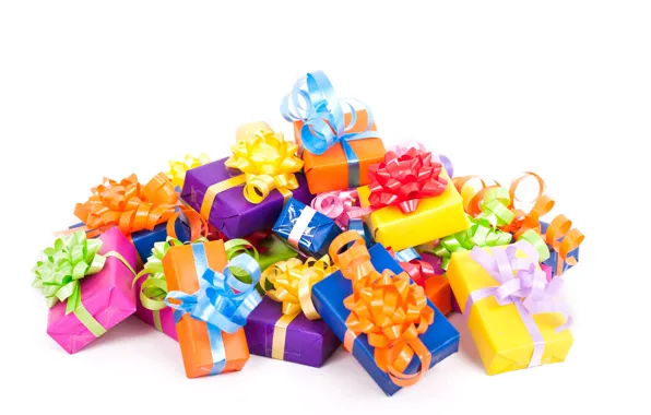 Gifts, box, bows