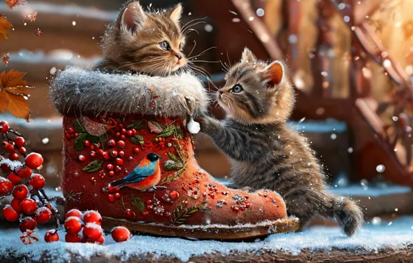 Kitty, Cat, Kittens, New year