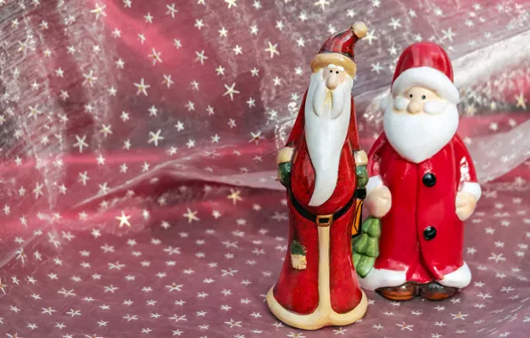 Stars, red, background, holiday, toys, new year, Christmas, fabric