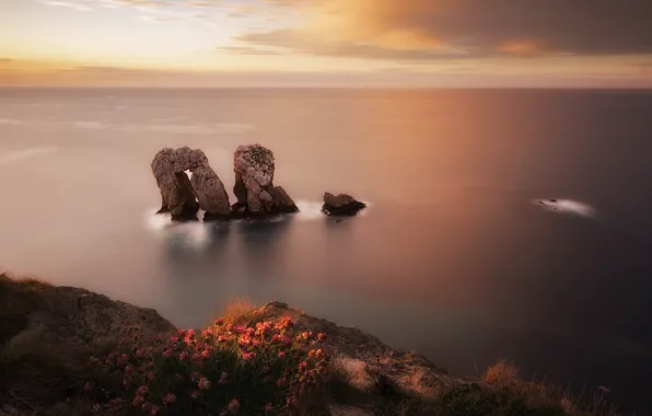 Spain, Liencres, Playa de Valdearenas