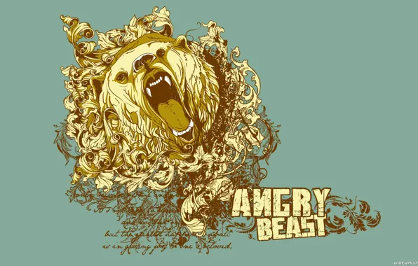 Picture style, background, animal, Vector, bear