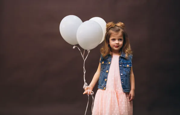 Picture girl, balls, baby, Princess