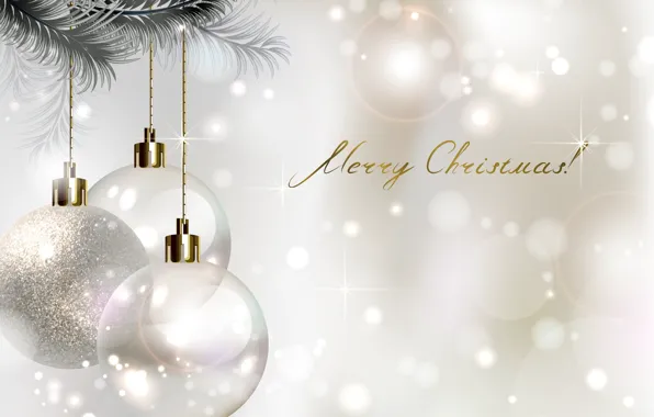 Balls, tree, Christmas decorations, merry christmas