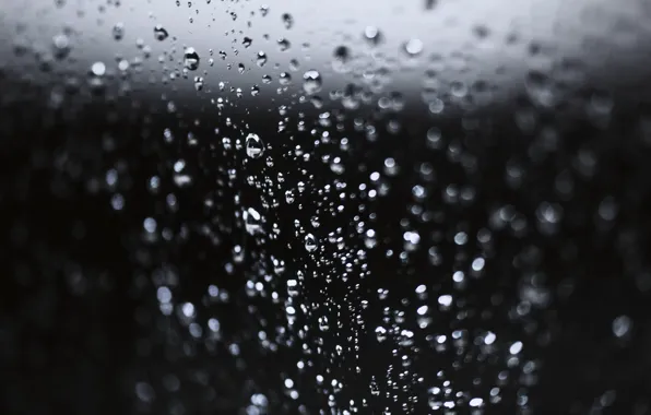 Glass, water, drops, surface, wet