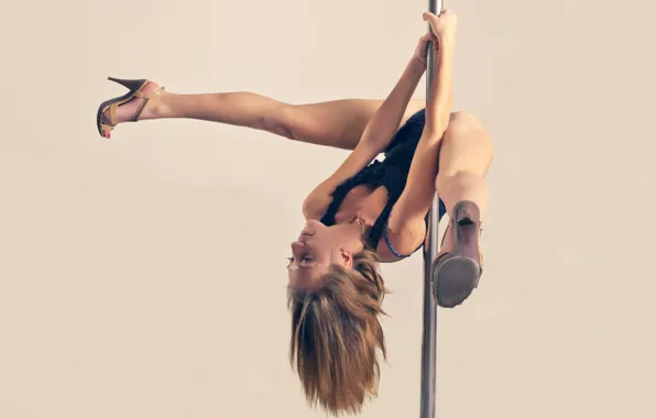 Girl, pose, dance, shoes, pole, wow