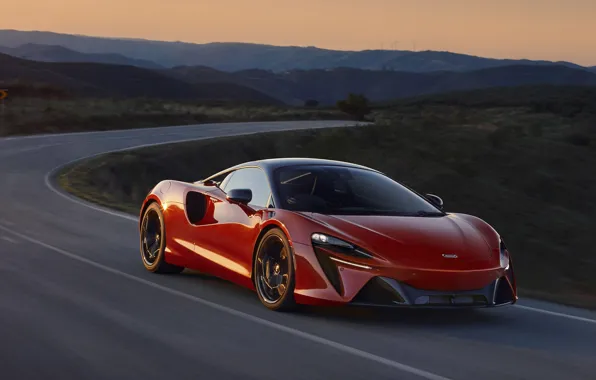 Road, McLaren, supercar, hybrid, high technology, 2022, Artura, McLaren Artura