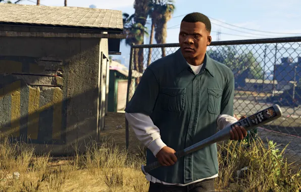 Picture weapons, bit, Franklin, Grand Theft Auto V, Los Santos