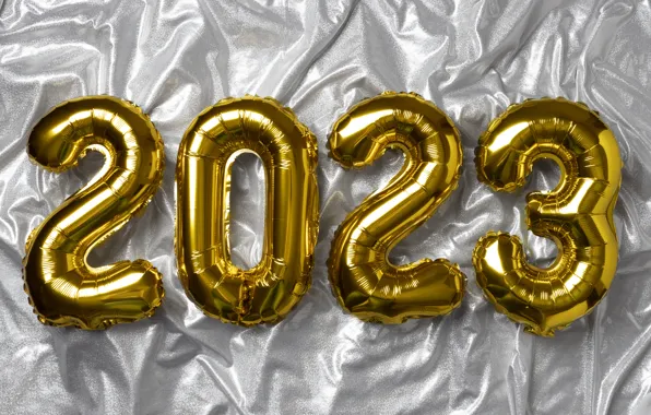 Lights, silver, Shine, figures, New year, fabric, folds, gold