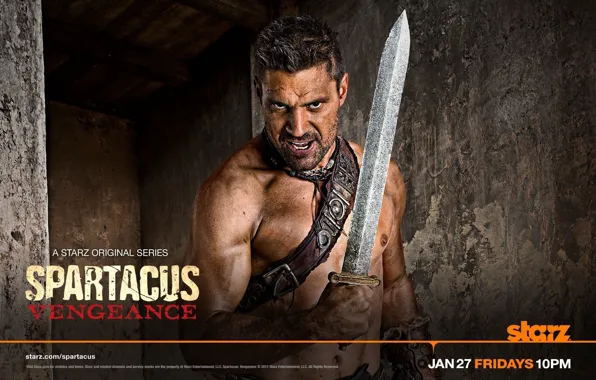 Spartacus, Manu Bennett, Revenge, Crixus