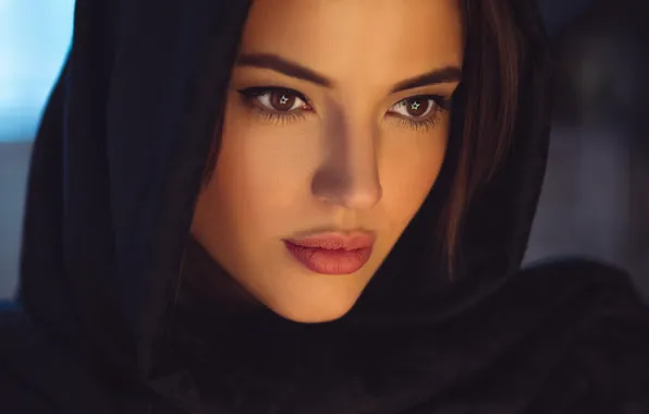 Look, girl, face, photo, model, lips, Sergey Yakubitskiy