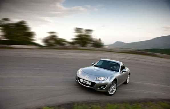 Road, landscape, mazda, Crimea