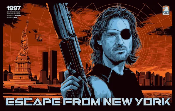 Picture Kurt Russell, Escape from New York, Snake plissken