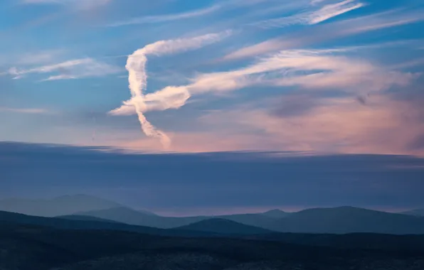 The sky, cloud, valley, haze, Omen, Shpek Andrey