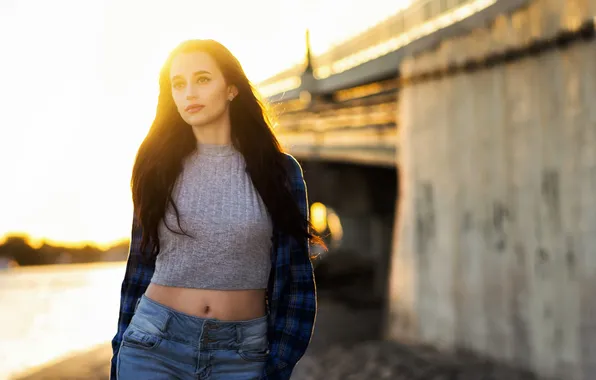 Summer, look, girl, face, style