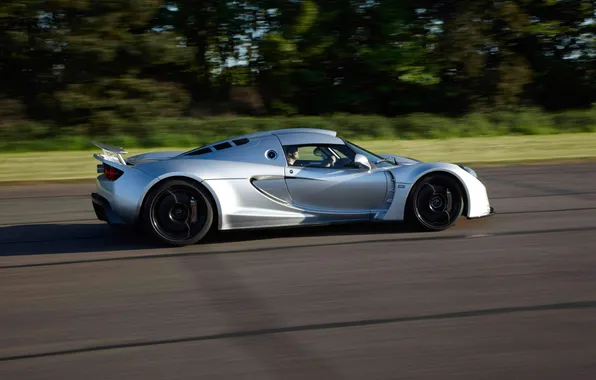 Picture speed, supercar, side view, speed, Hennessey, Venom GT