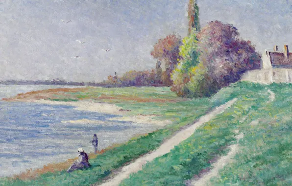 Picture landscape, picture, Maximilien Luce, Maximilien Luce, The Estuary Trieux