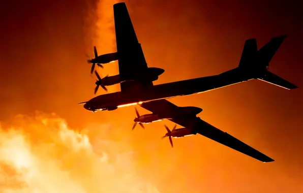Aviation, the plane, bear, Tupolev, strategic bomber-missile carrier, Tu-95MS, Tu-95, VIDEOCONFERENCING