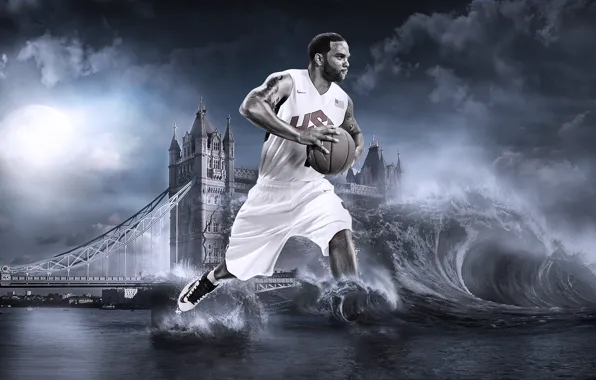 Picture London, Sport, Basketball, Olympic games, Deron Williams, Deron Williams