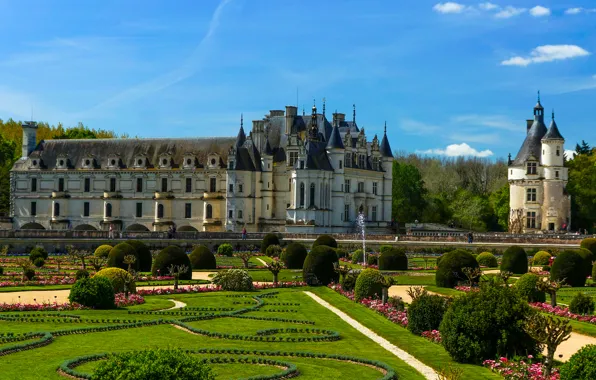 Picture France, the castle of Chenonceau, EDR-et-Loire, Chenonceaux