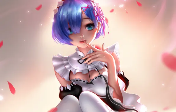 Girl, art, From scratch, REM, Re: Zero Kara Hajime Chip Isek Or Seikatsu