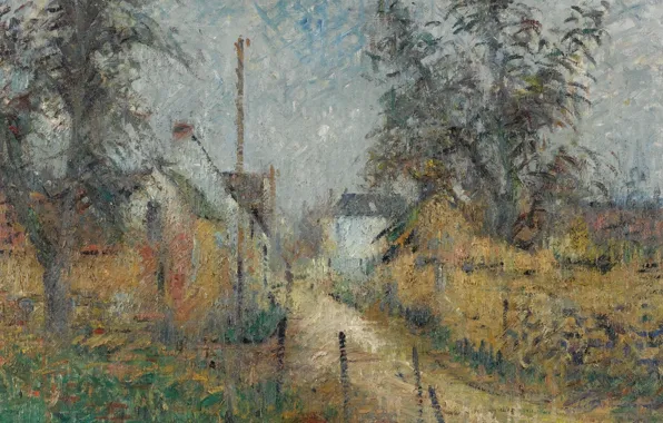 Picture landscape, picture, Gustave Loiseau, Gustave Loiseau, Farm in Normandy