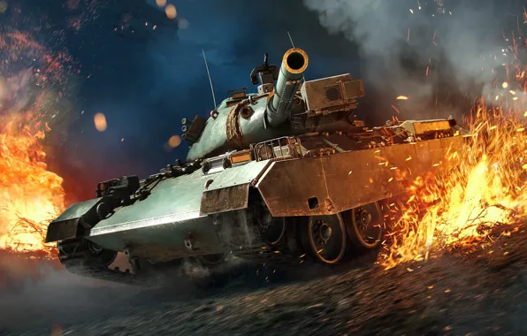 Fire, The game, Smoke, Fire, War, Sparks, Flame, Tank