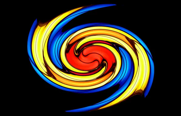 Picture fire, color, spiral