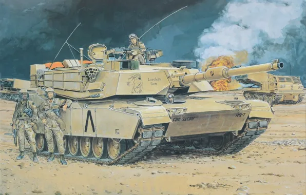 MBT, main battle tank USA, Heavy Armor, Heavy armor, M1A1-HA, the tank is equipped with …