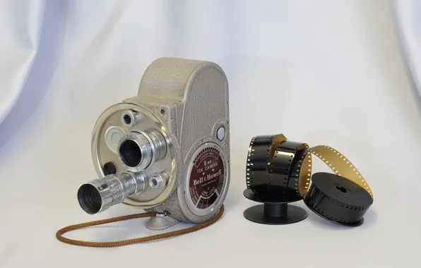Background, camera, Bell &amp; Howell