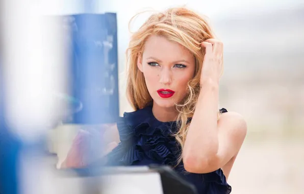 Portrait, actress, blonde, Blake Lively
