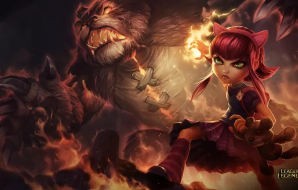 Picture the game, art, League of Legends, annie