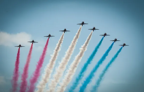 Picture aviation, aircraft, Red Arrows