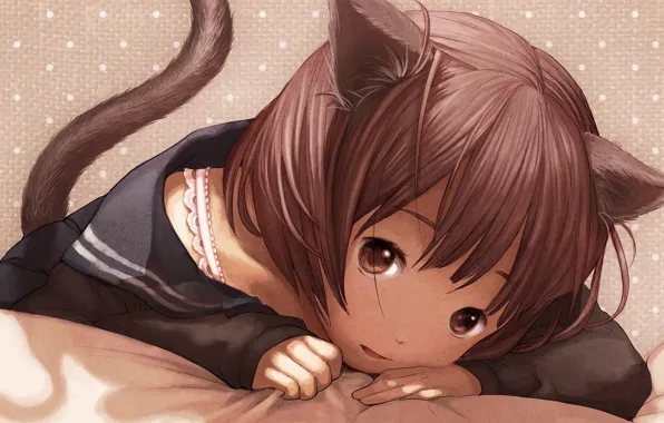 Look, anime, art, girl
