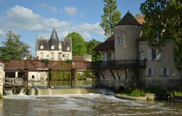 Picture France, The city, Architecture, Bridge, France, The bridge, Town, Architecture