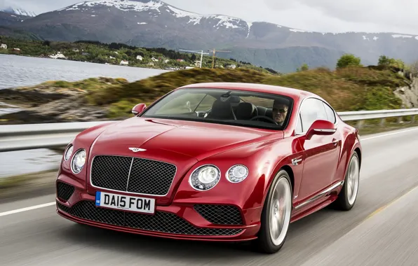 Picture red, Bentley, Continental, Speed, Bentley, continental, 2015