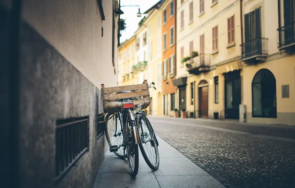 Picture bike, street, wheel