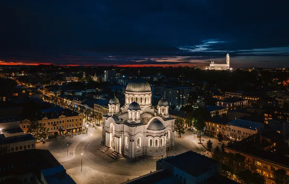 Lithuania, Kaunas, nights