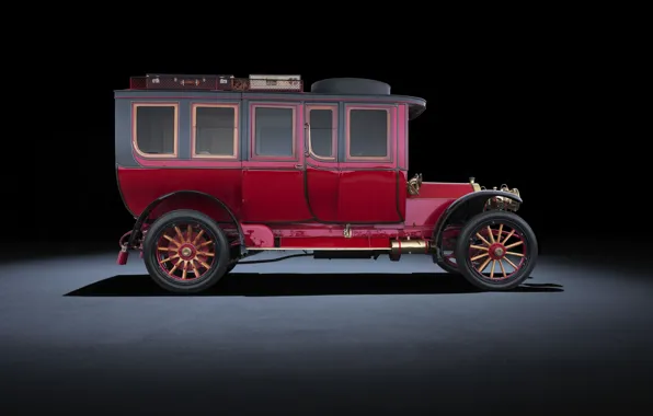 Mercedes-Benz, Retro, Classic, The dark background, Suite, Side, Luxury, 1904