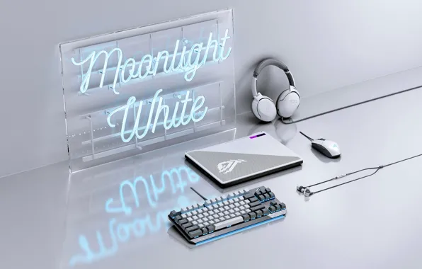Wallpaper, headphones, wallpaper, keyboard, laptop, electronics, hi tech, rog