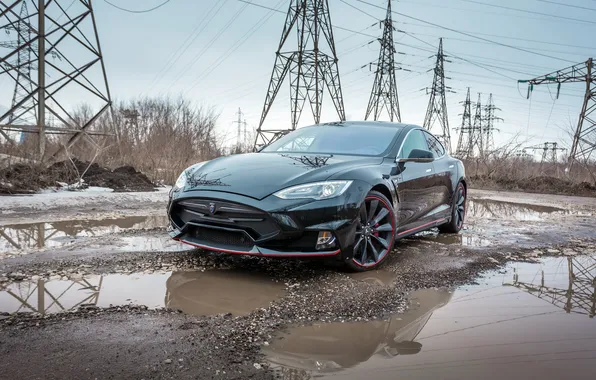 Tesla, Model S, Tesla, electric car, Larte Design