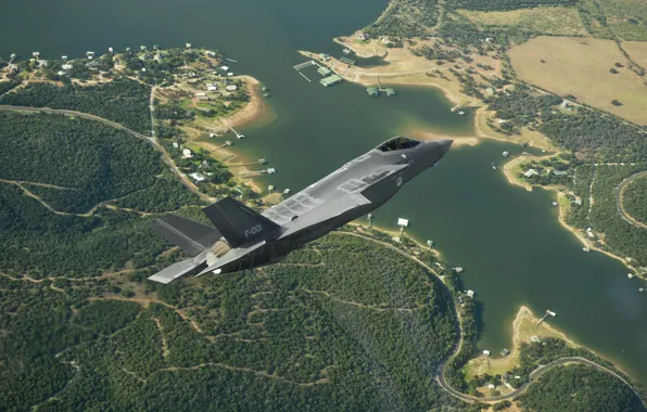 Earth, fighter, flight, bomber, Lightning II, F-35