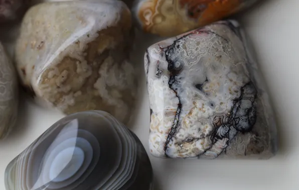 Stones, structure, minerals