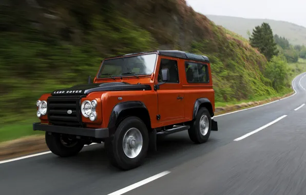 Picture road, Land Rover, 2009, Defender, Limited Edition