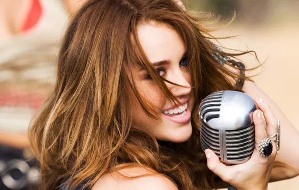 Picture Music, microphone, Miley Cyrus, Miley Cyrus, Pop